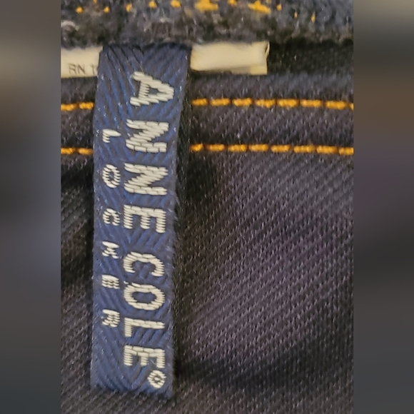 💚5/$25 Ann Cole Denim Looking Stitched Bikini Bottoms with Buckle Detail Small - Picture 5 of 7